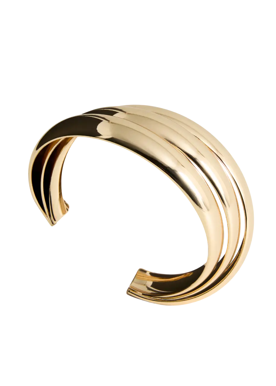 Rigid bracelet with relief