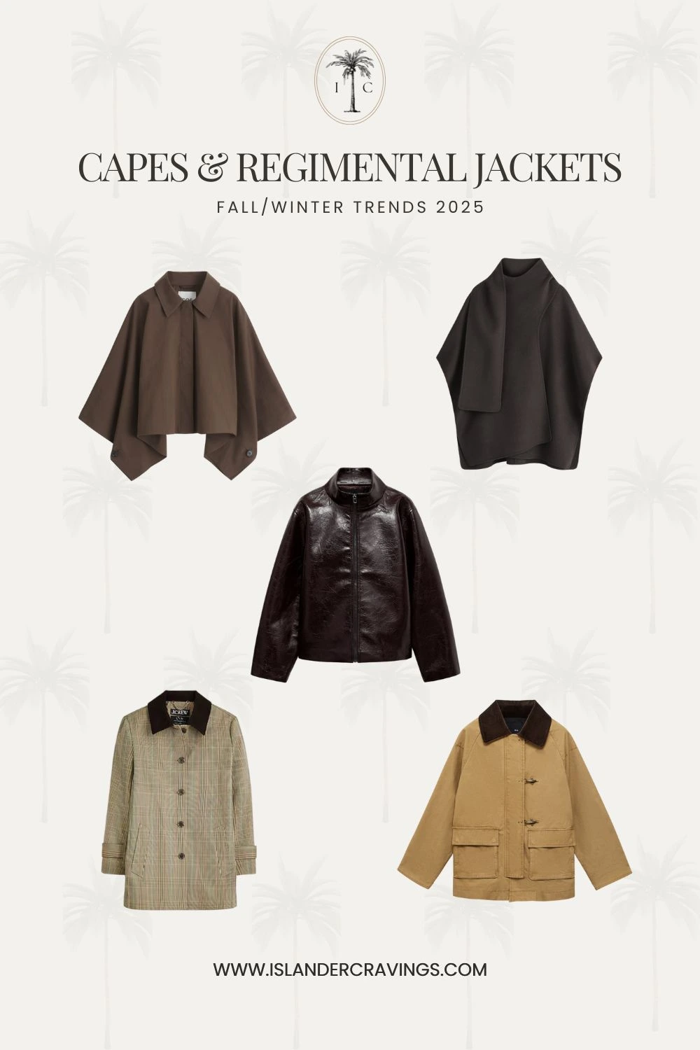 Capes & Regimental Jackets - Fall/Winter trends 2025