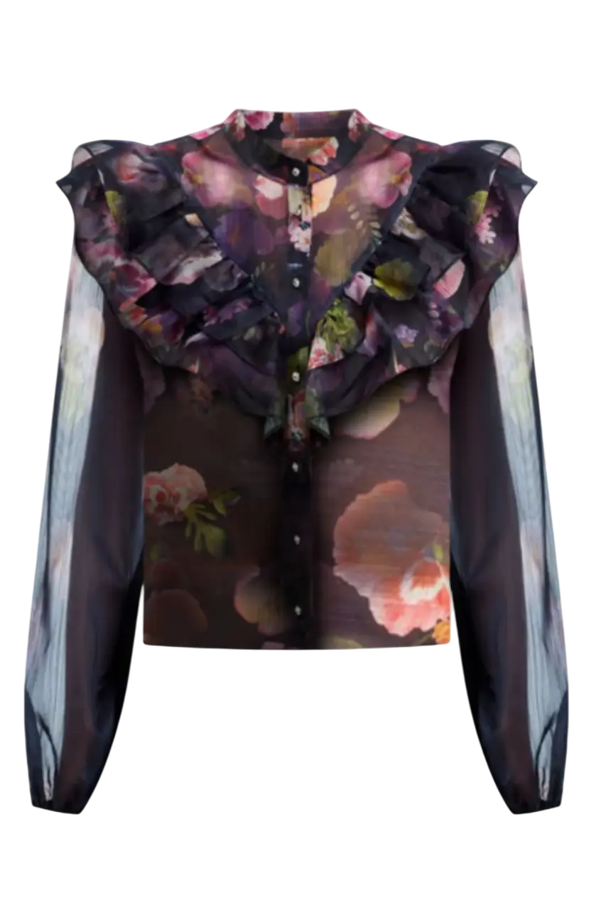 Floral Ruffled Blouse