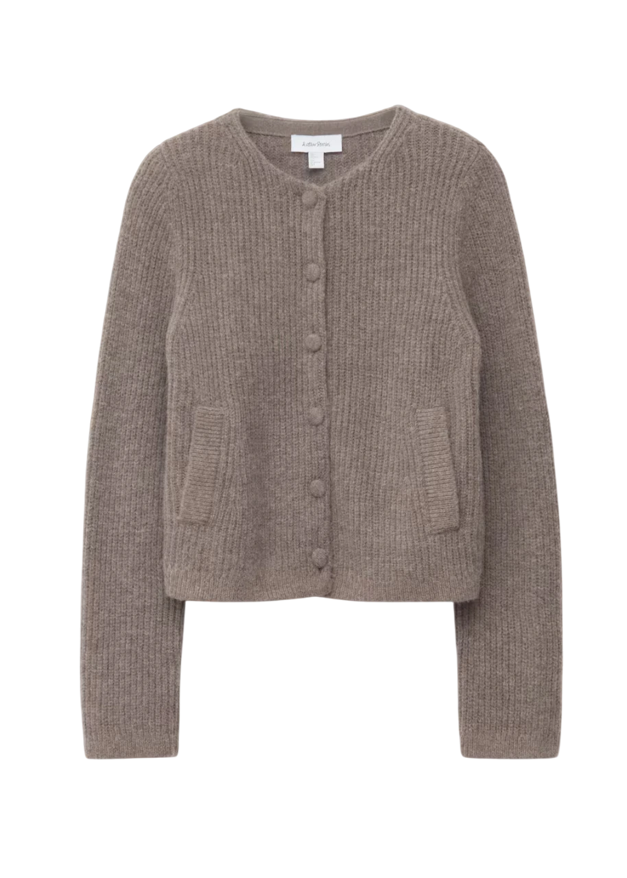 Rib-Knit Cardigan